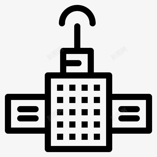 gps导航卫星图标svg_新图网 https://ixintu.com gps 卫星 导航 线路