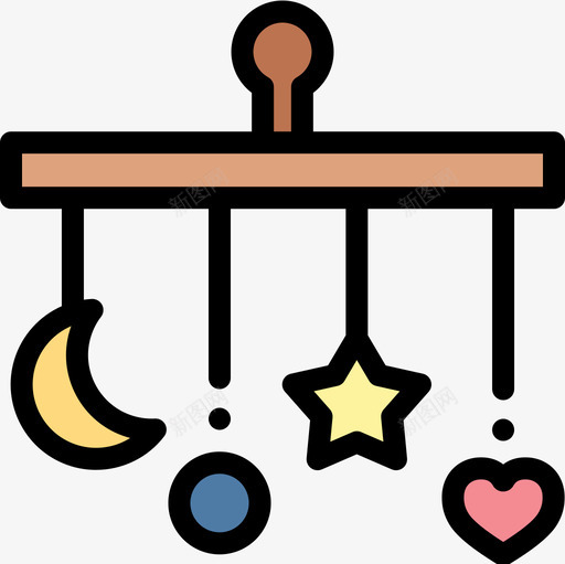 装饰睡眠时间8线性颜色图标svg_新图网 https://ixintu.com 时间 睡眠 线性 装饰 颜色