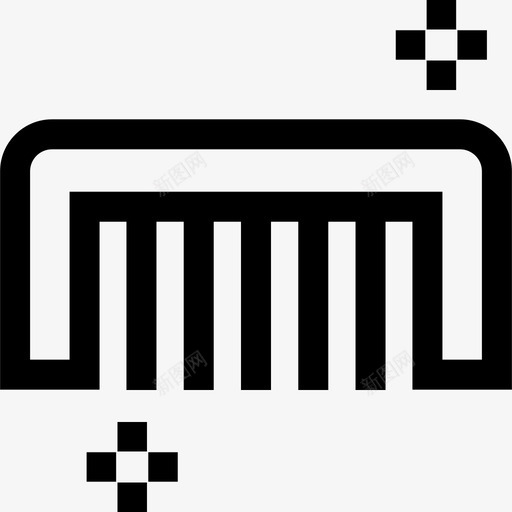 梳子卫生常规8线性图标svg_新图网 https://ixintu.com 卫生 常规 梳子 线性