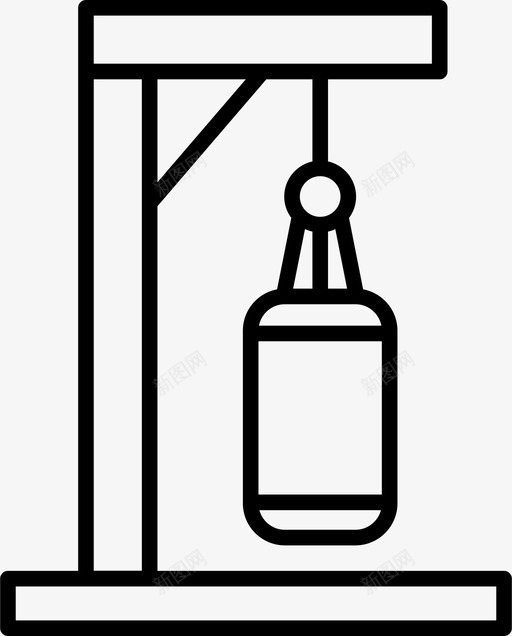 拳击包训练图标svg_新图网 https://ixintu.com 拳击 训练