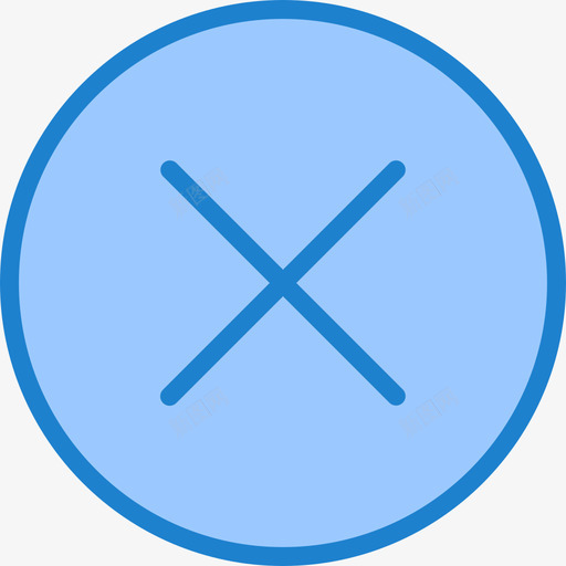 取消基本装备波顿7号蓝色图标svg_新图网 https://ixintu.com 取消 基本装备波顿7号 蓝色