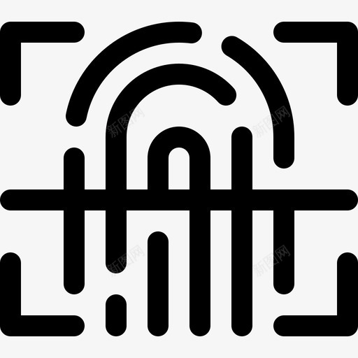 指纹犯罪调查24线状图标svg_新图网 https://ixintu.com 指纹 犯罪调查24 线状