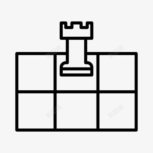 国际象棋棋盘游戏城堡图标svg_新图网 https://ixintu.com 国际象棋 城堡 常规 棋盘 游戏 策略