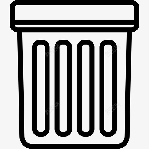 Bin业务元素线性图标svg_新图网 https://ixintu.com Bin 业务 元素 线性