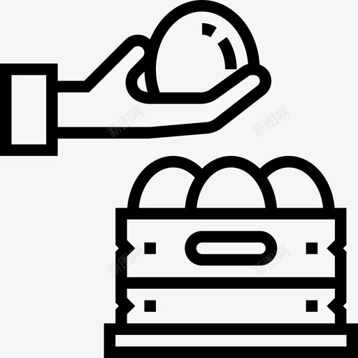 鸡蛋养殖47直系图标svg_新图网 https://ixintu.com 养殖 直系 鸡蛋