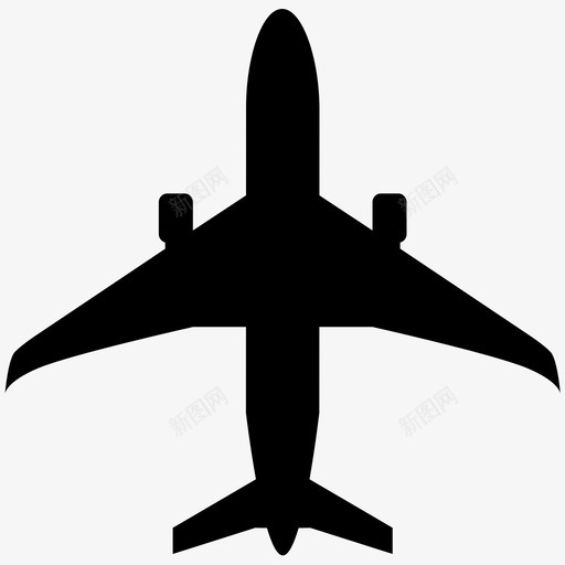 飞机飞行公共交通图标svg_新图网 https://ixintu.com 公共交通 旅行 飞机 飞行