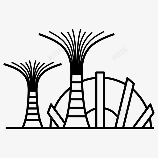 新加坡建筑城市景观图标svg_新图网 https://ixintu.com 全景 地标 城市 建筑 摩天 新加坡 景观