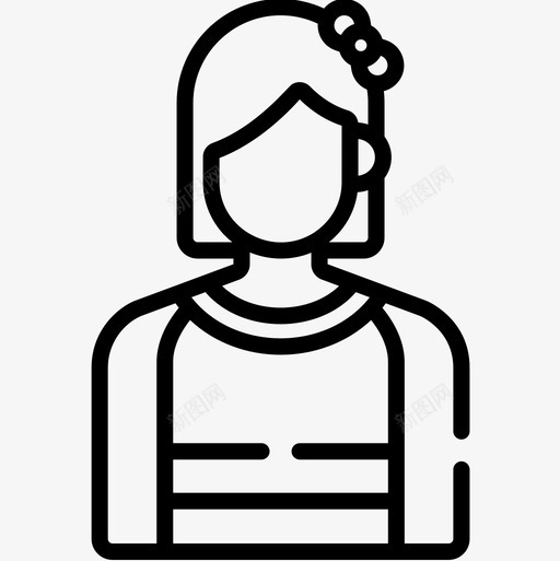 女孩化身59直系图标svg_新图网 https://ixintu.com 化身 女孩 直系