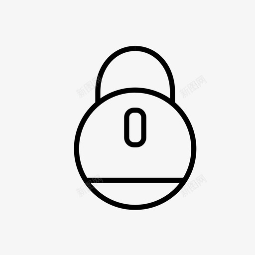 锁挂锁保险箱图标svg_新图网 https://ixintu.com 保险箱 安保 安全 挂锁