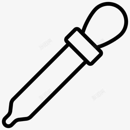 移液管颜色选择器滴管图标svg_新图网 https://ixintu.com 医疗保健 图标 油滴 滴管 移液管 线图 药水 选择器 酊剂 颜色
