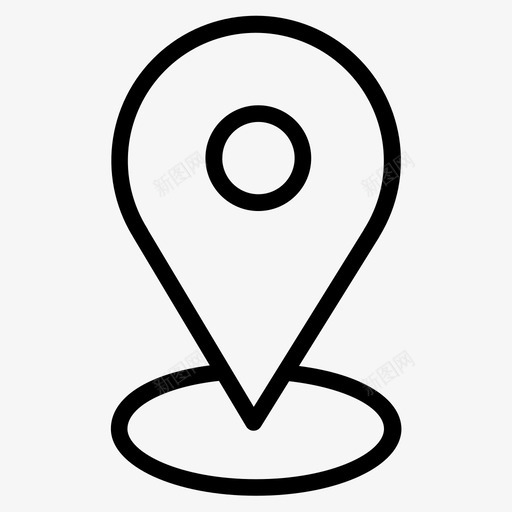 位置gps地图图标svg_新图网 https://ixintu.com gps pin 位置 地图 导航 标记 酒店