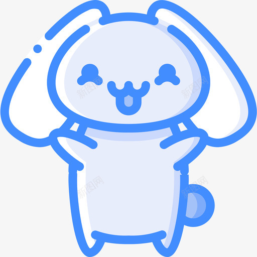 兔子兔子化身4蓝色图标svg_新图网 https://ixintu.com 兔子 化身 蓝色