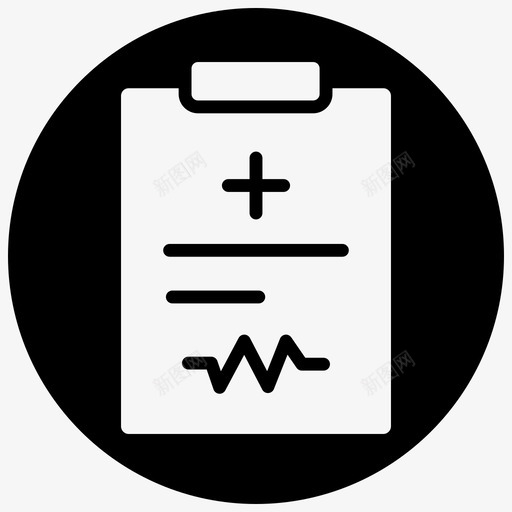 处方账单健康报告图标svg_新图网 https://ixintu.com 健康报告 医疗报告 医疗箱 处方 账单