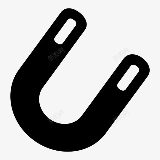 磁铁吸引器马蹄铁图标svg_新图网 https://ixintu.com 吸引器 工具 工具和设备 磁铁 金属 马蹄铁