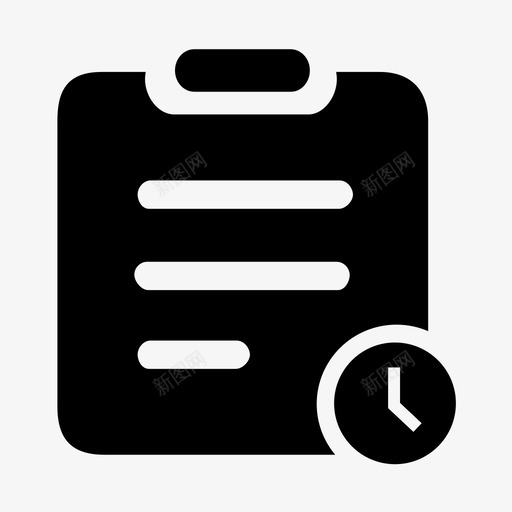 订单状态-待接单svg_新图网 https://ixintu.com 订单状态-待接单