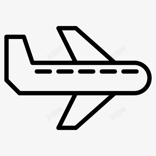 飞机飞行旅游图标svg_新图网 https://ixintu.com 旅游 物流概要 飞机 飞行
