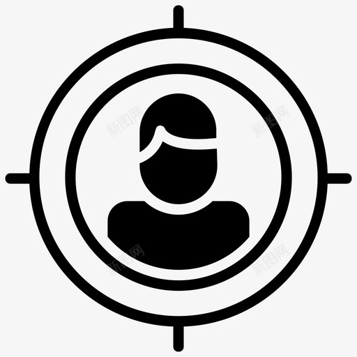 目标受众客户焦点焦点人物图标svg_新图网 https://ixintu.com 人物目标 客户焦点 搜索引擎优化网页字形图标 焦点人物 目标受众