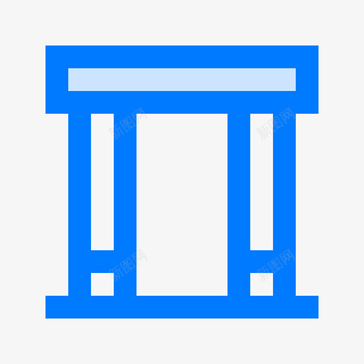 健身酒吧体操4蓝色图标svg_新图网 https://ixintu.com 体操4 健身酒吧 蓝色