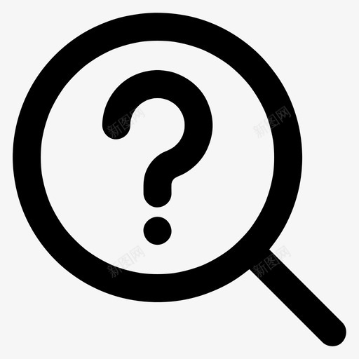 搜索问题提问常见问题解答图标svg_新图网 https://ixintu.com 图标 基本 尺寸 帮助 常见 所有 提问 搜索 问题 问题解答