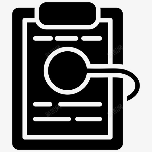 医疗报告病例记录医疗服务图标svg_新图网 https://ixintu.com 医疗保健医疗字形图标 医疗报告 医疗服务 处方 患者报告 病例记录