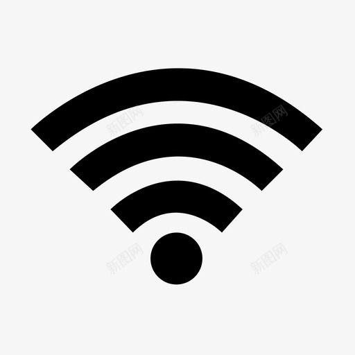 wifi完整wifiinternet图标svg_新图网 https://ixintu.com internet on wifi wifion wifi和联网 完整wifi