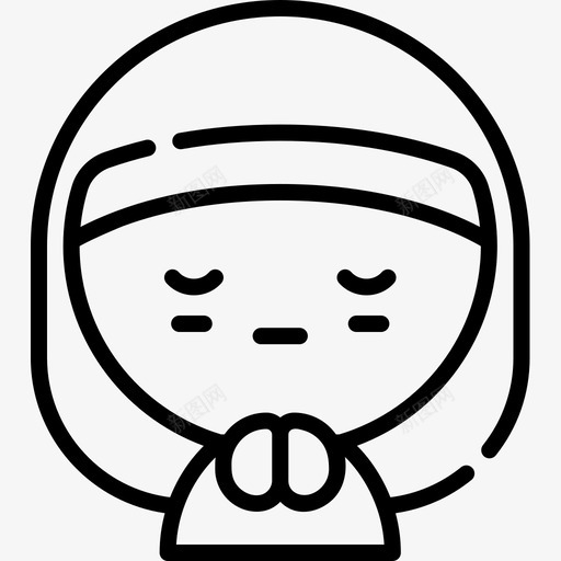 祈祷葬礼6直系图标svg_新图网 https://ixintu.com 直系 祈祷 葬礼