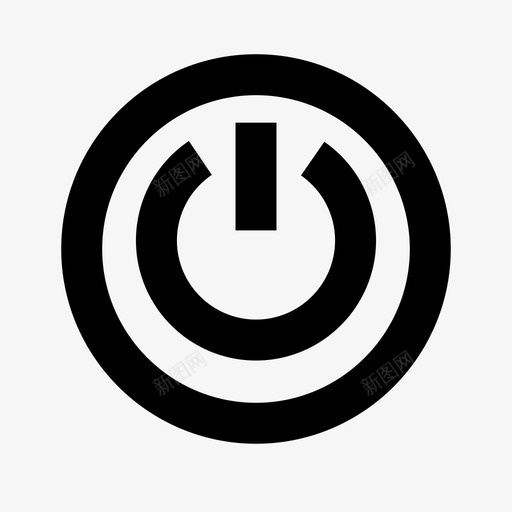 电源android游戏图标svg_新图网 https://ixintu.com android wifi和网络 互联网 关 开 游戏 电源