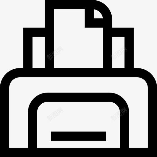 打印机电子邮件27线性图标svg_新图网 https://ixintu.com 打印机 电子邮件 线性