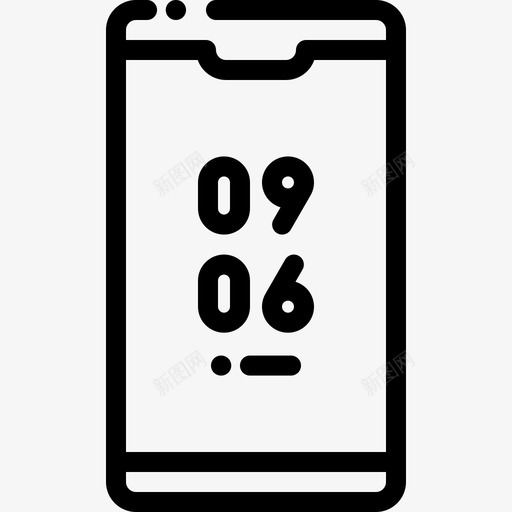 智能手机速度表时间12线性图标svg_新图网 https://ixintu.com 度表 手机 时间 智能 线性 速度