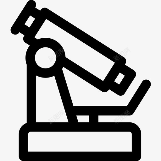 显微镜生物工程11线性图标svg_新图网 https://ixintu.com 显微镜 生物工程 线性