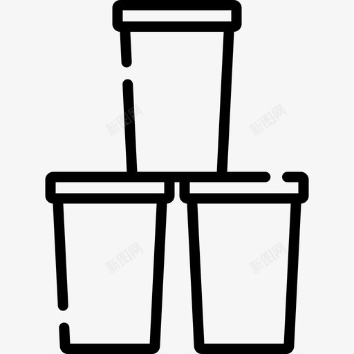 塑料杯mardigras12线性图标svg_新图网 https://ixintu.com gras mardi 塑料 线性