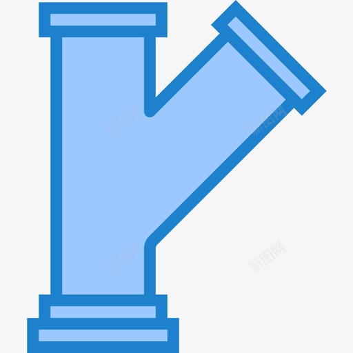 管道水管工4蓝色图标svg_新图网 https://ixintu.com 水管 管工 管道 蓝色