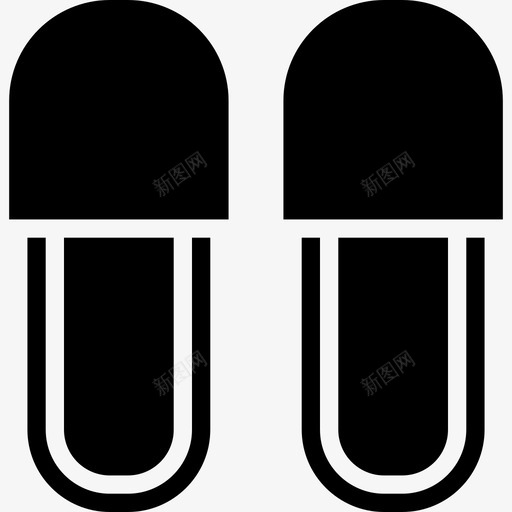 拖鞋浴室24填充图标svg_新图网 https://ixintu.com 填充 拖鞋 浴室