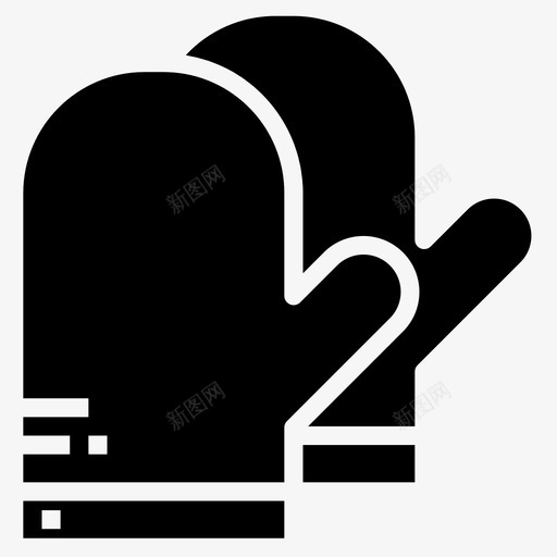 连指手套家庭17填充图标svg_新图网 https://ixintu.com 填充 家庭 手套 连指