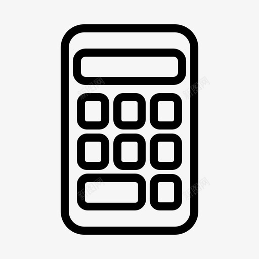 计算器iphone数字图标svg_新图网 https://ixintu.com iphone youtube图标 大纲 数字 计算器 设置