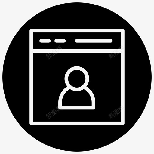 用户配置文件帐户个人资料头像图标svg_新图网 https://ixintu.com browserblack fill 个人资料 头像 媒体 帐户 用户 社交 配置文件