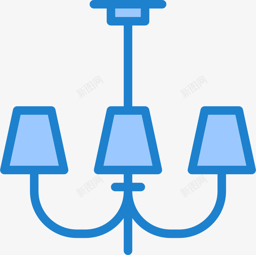 灯灯12蓝色图标svg_新图网 https://ixintu.com 灯 灯12 蓝色