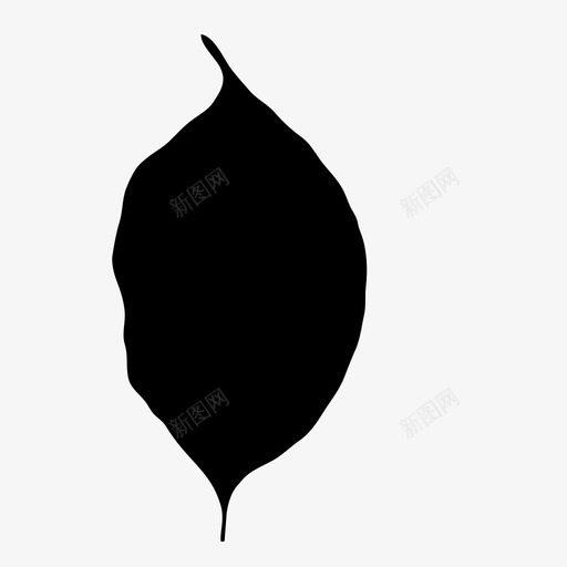 山茱萸叶植物叶图标svg_新图网 https://ixintu.com 手绘 植物 自然 茱萸