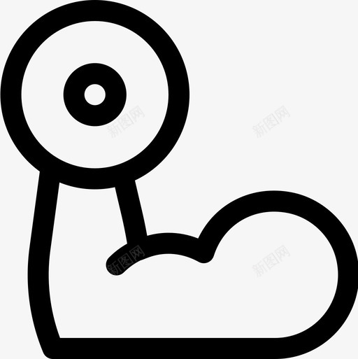 运动世界癌症意识日7线性图标svg_新图网 https://ixintu.com 世界癌症意识日7 线性 运动
