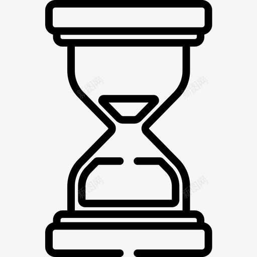 沙漏心理学13线性图标svg_新图网 https://ixintu.com 心理学 沙漏 线性