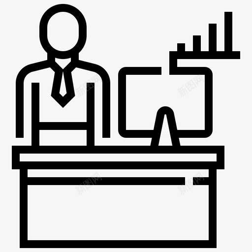 员工业务财务图标svg_新图网 https://ixintu.com 业务 动机 员工 商业 在线 激励 绩效 财务
