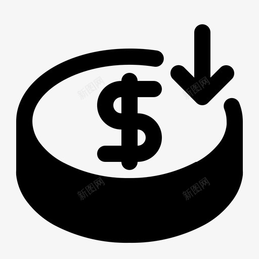 收益财务收入图标svg_新图网 https://ixintu.com 收入 收益 财务 财务稳健 货币