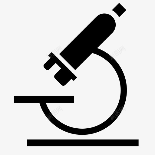 显微镜实验室微生物学图标svg_新图网 https://ixintu.com 实验室 微生物学 显微镜 科学 科学研究