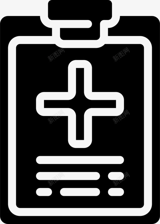 健康检查夹板医疗保健图标svg_新图网 https://ixintu.com 健康 医学 医疗 医疗保健 医院 夹板 标志 检查