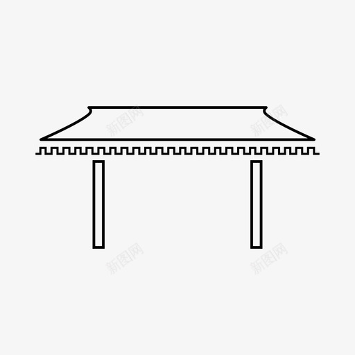中国寺庙佛教寺院图标svg_新图网 https://ixintu.com 东方 东方建筑 中国 佛教 宗教 宝塔 寺庙 寺院 建筑