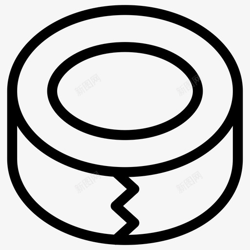 透明胶带胶带办公用品图标svg_新图网 https://ixintu.com 办公用品 包装 图标 科学教育 线图 胶带 透明 透明胶