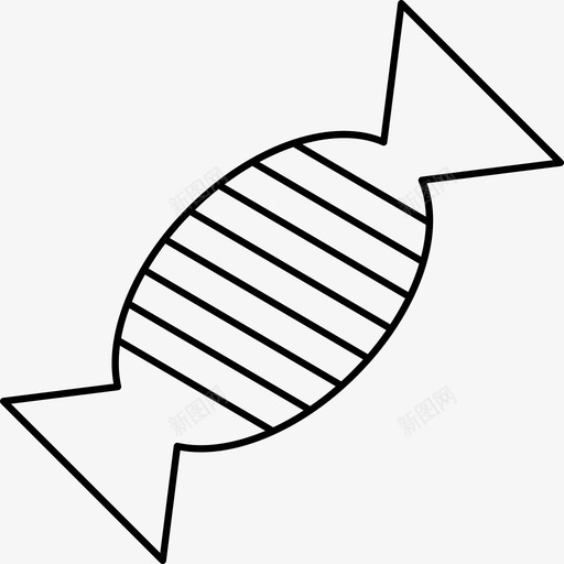 太妃糖糖果甜甜图标svg_新图网 https://ixintu.com 太妃 甜甜 糖果