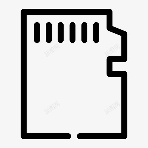 microsd计算机内存图标svg_新图网 https://ixintu.com micro-sd 介质 内存 用户 计算机 间隙 面板