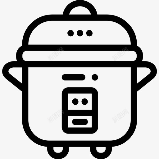 电饭煲电子44线性图标svg_新图网 https://ixintu.com 电子44 电饭煲 线性