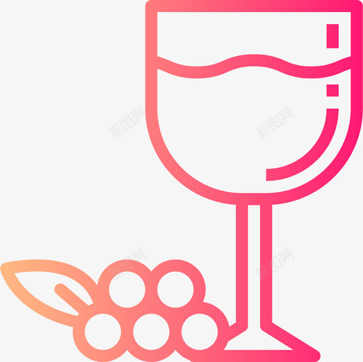 葡萄酒食品饮料4梯度图标svg_新图网 https://ixintu.com 梯度 葡萄酒 食品饮料
